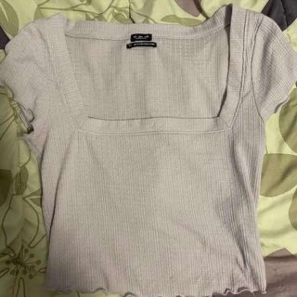 square neck purple crop top from sws